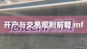开户与交易规则前瞻 mf